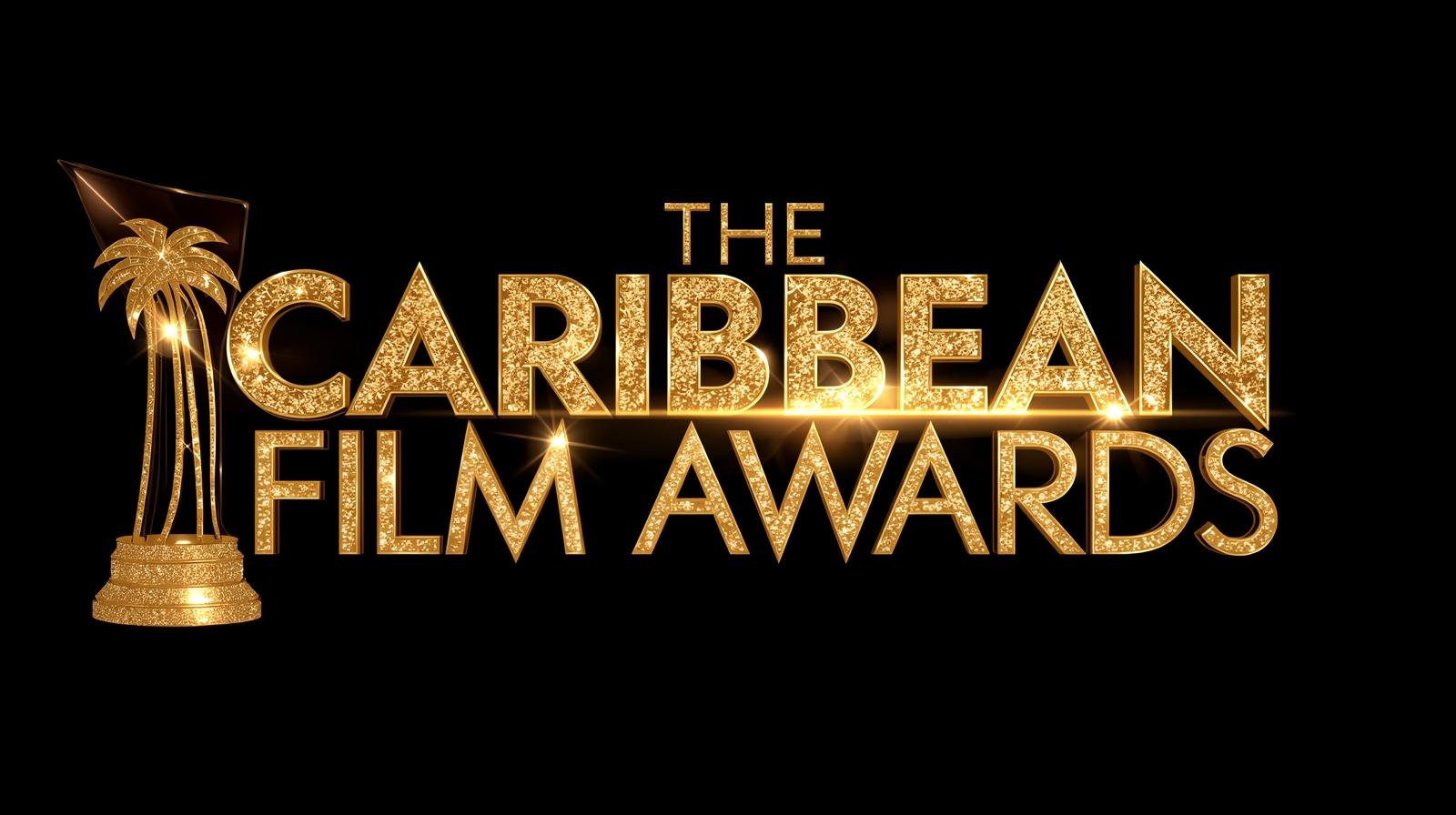 The Caribbean Film Awards official gold logo with palm tree trophy